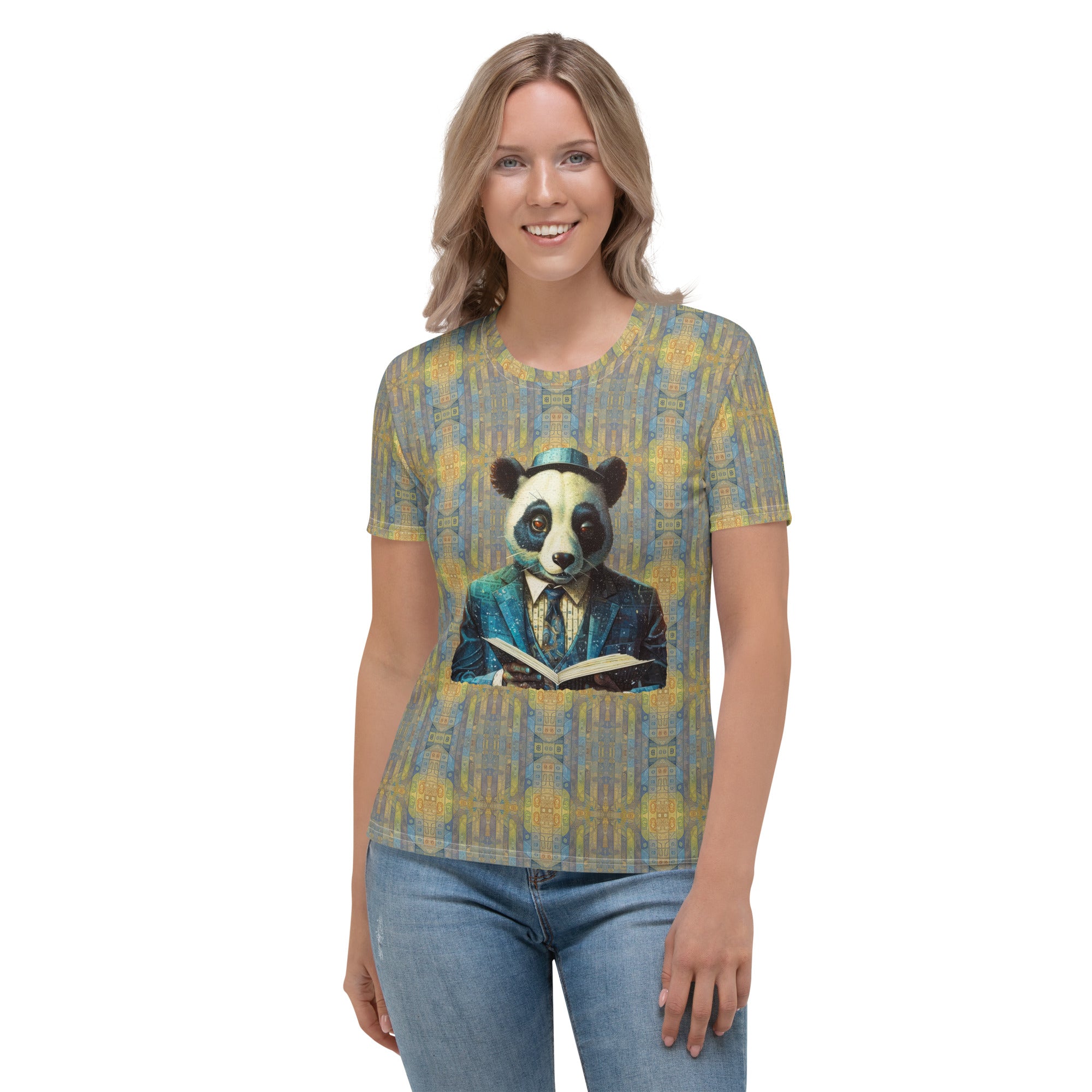 Women's Playful Panda graphic tee