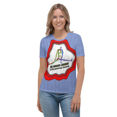 Serenity Flow Women's Crew Neck T-Shirt in soft fabric.