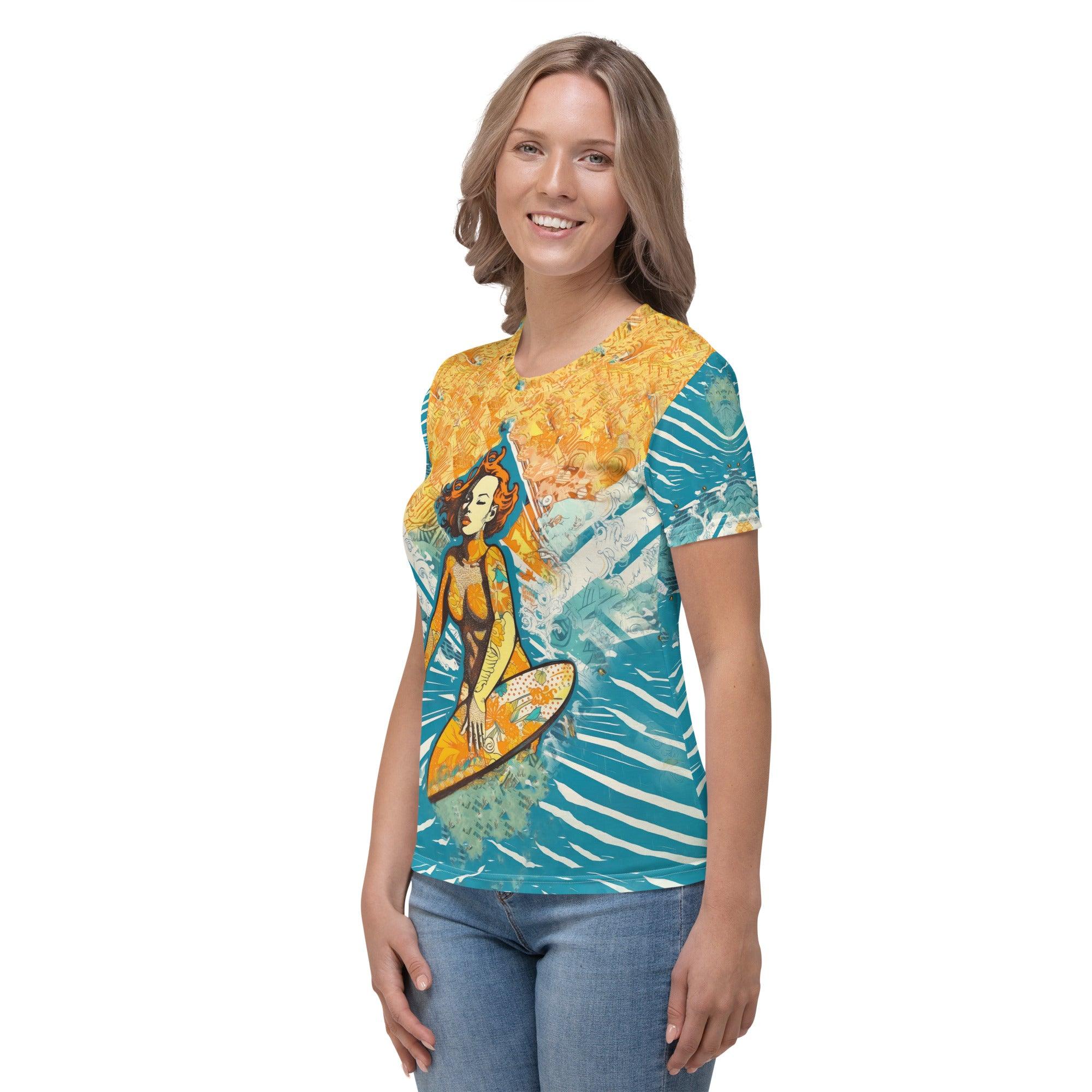 Trendy design Surfing 5-31 Women's T-Shirt for a day by the sea