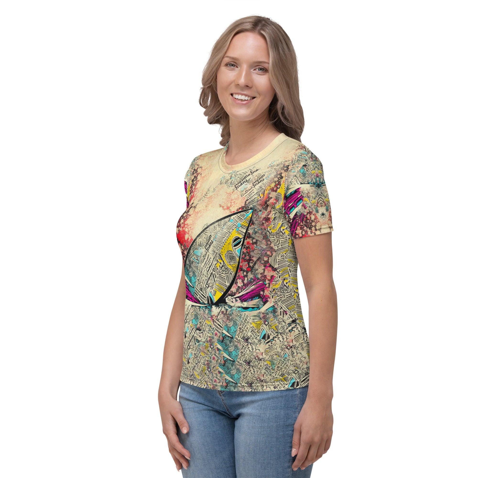 Trendsetting design Surfing 5-33 Women's T-Shirt, perfect for surf and casual wear