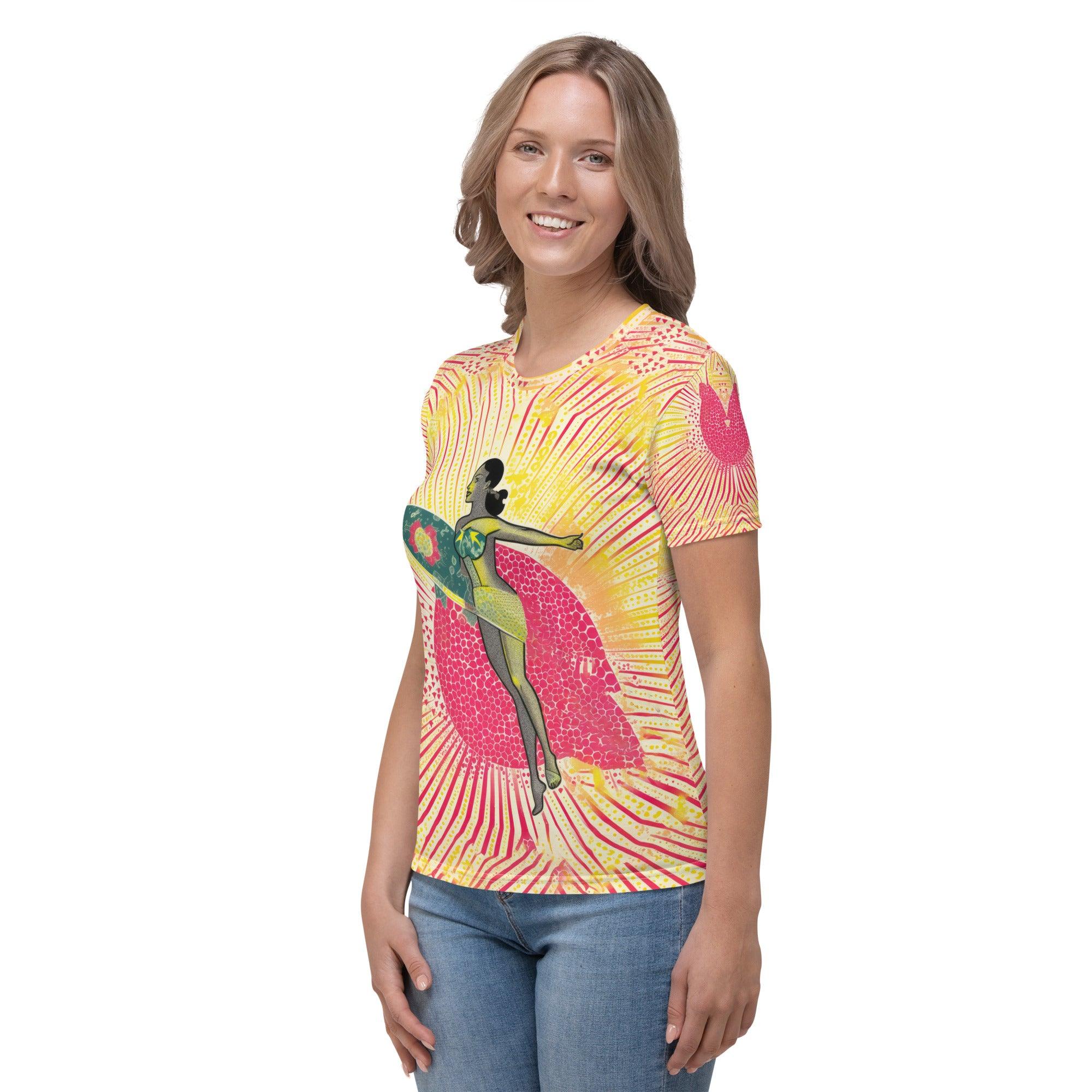 Effortlessly stylish Surfing 1 12 Women's T-shirt, perfect for surf lovers.