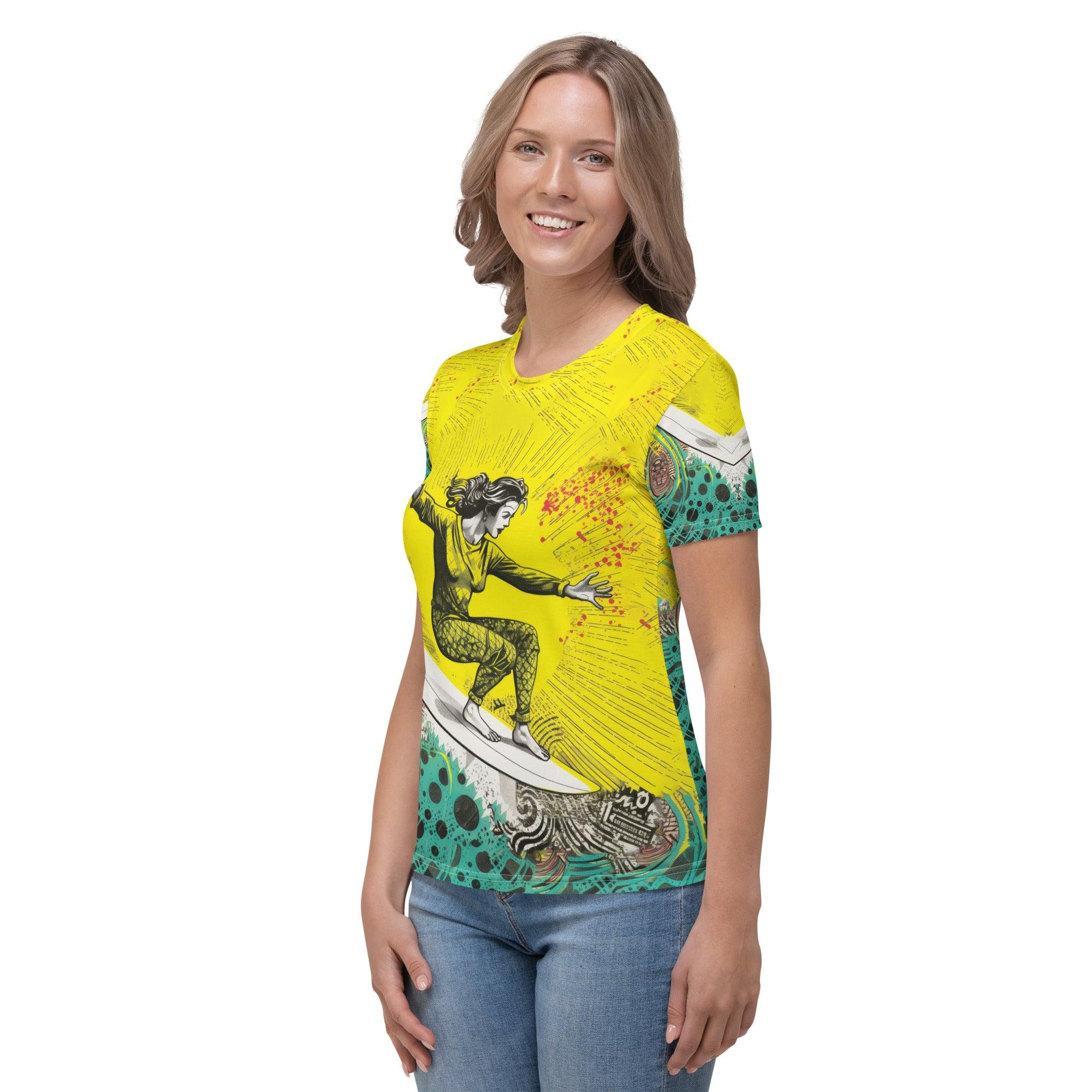 Showcase your surf passion and style with the Surfing 1 10 Women's T-Shirt.