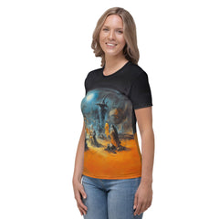 Women's Crew Neck Tee Midnight Masquerade - Beyond T-shirts