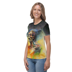 Women's Crew Neck T-Shirt Ghoulish Gala - Beyond T-shirts