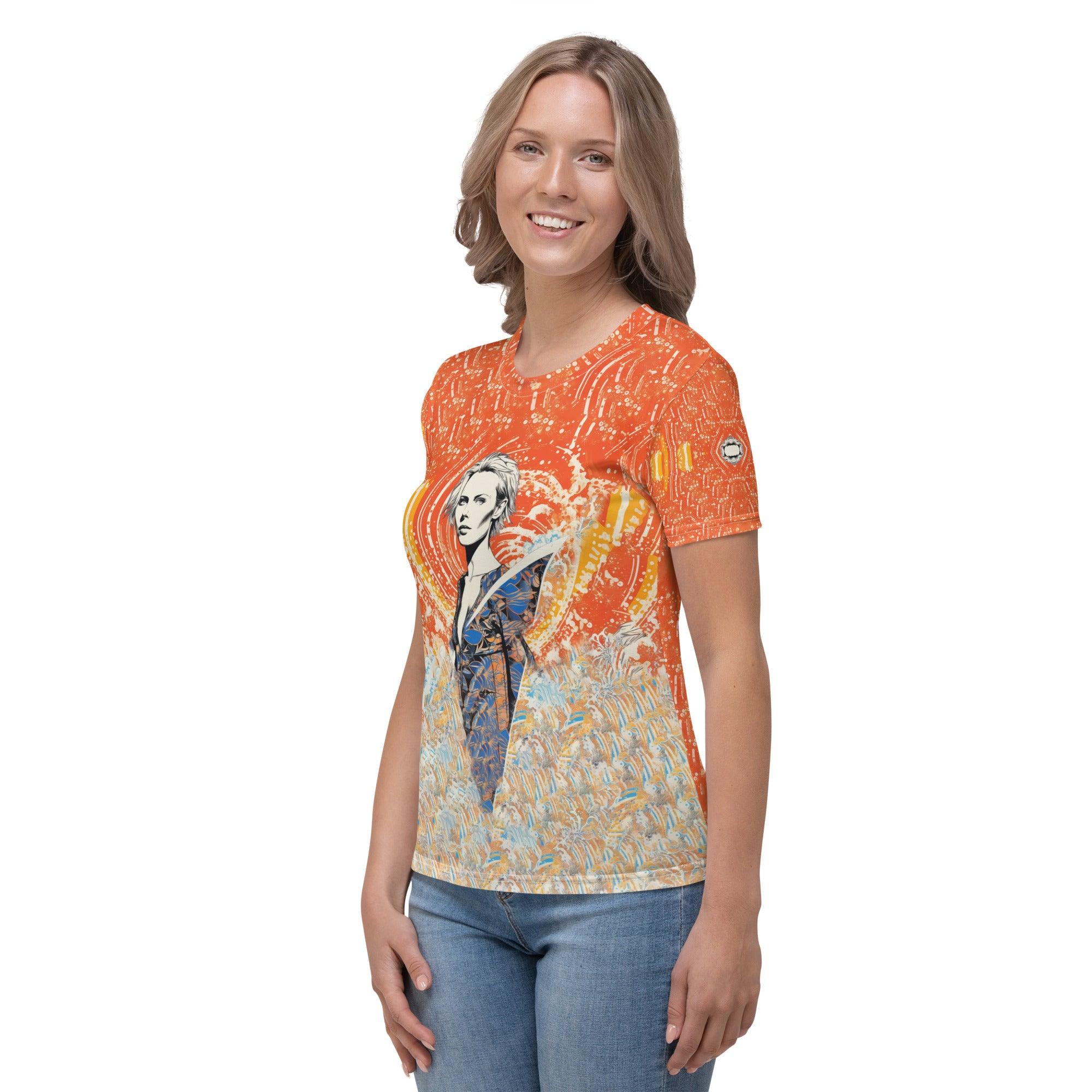 Surfing Spirit All-Over Print Women's Crew Neck T-Shirt - Beyond T-shirts
