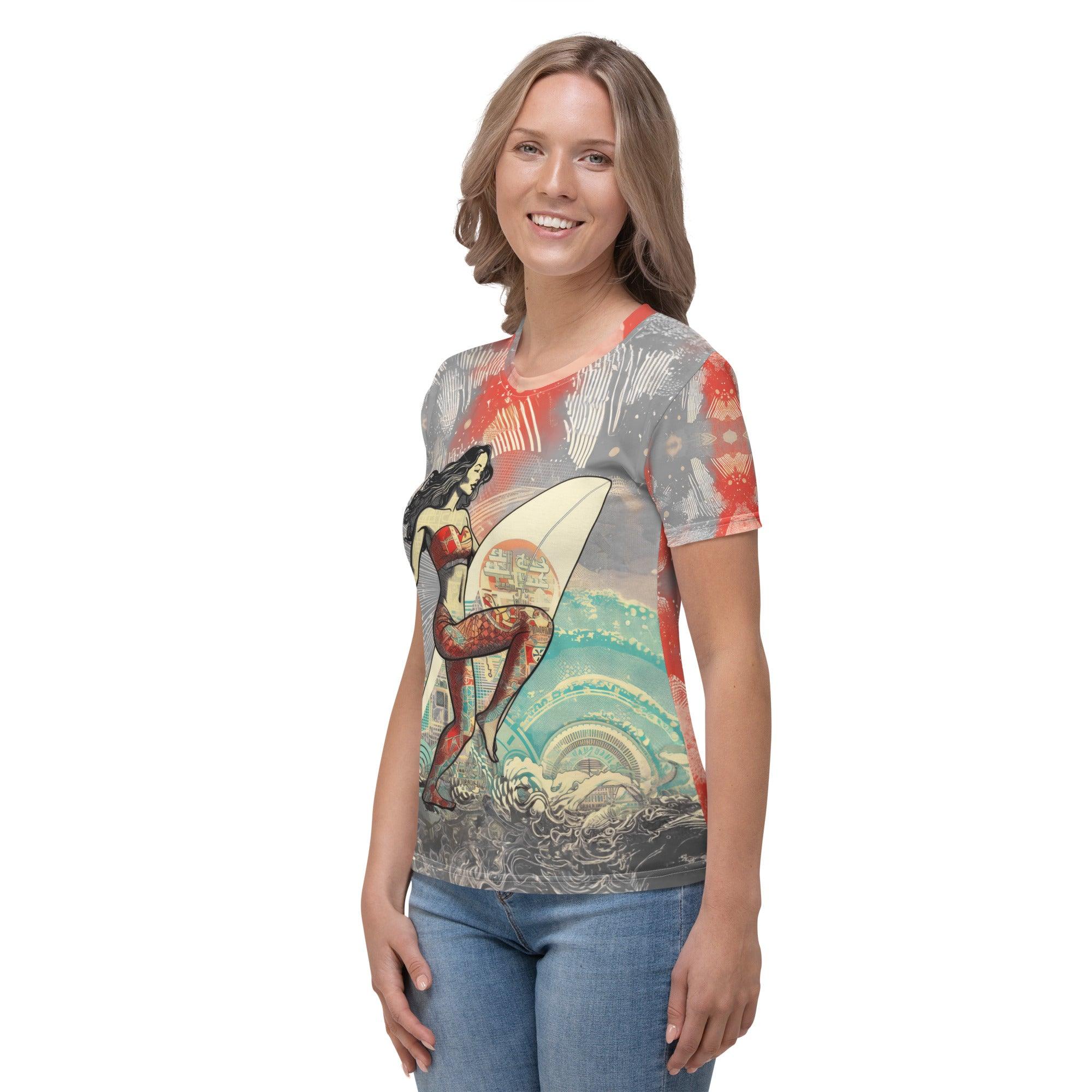 Sunset Surfer Crew Neck Tee - Beyond T-shirts