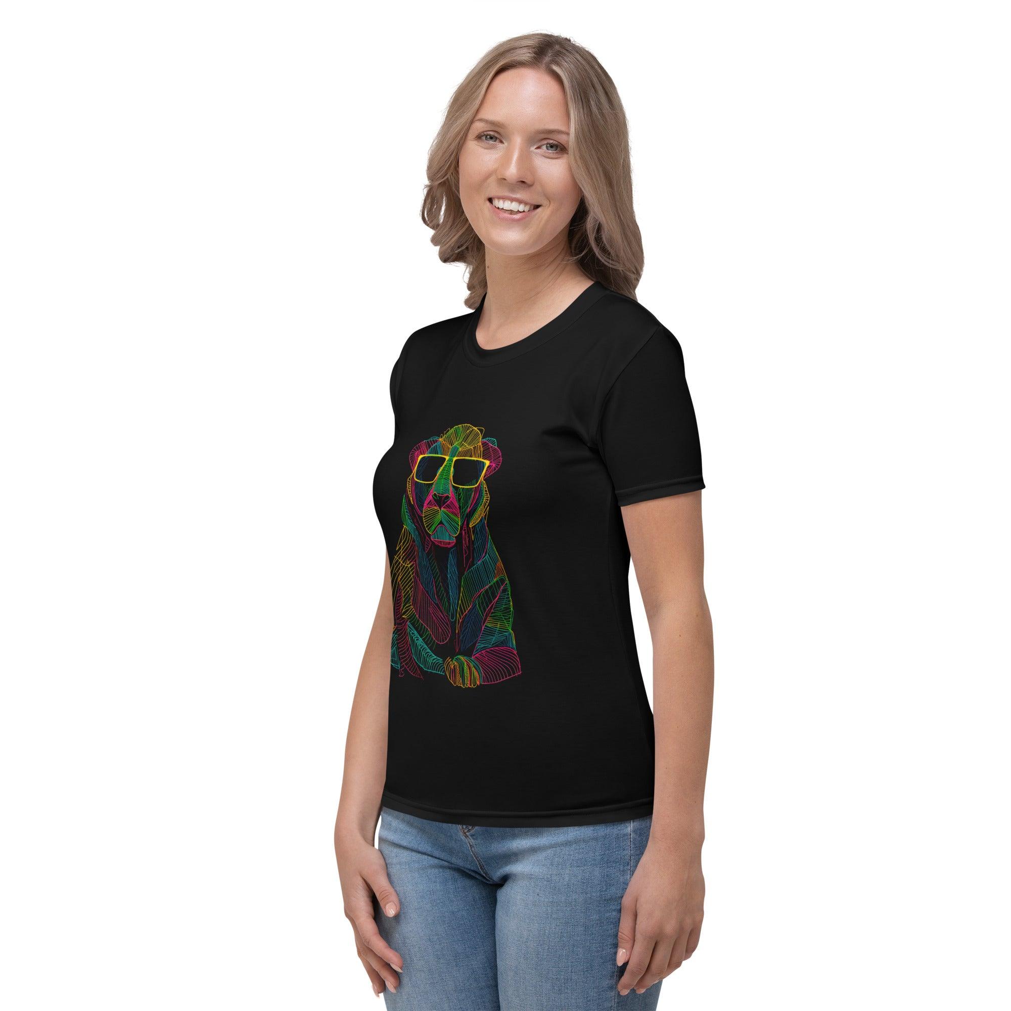 Roaring Lion All-Over Print Women's Crew Neck T-Shirt - Beyond T-shirts