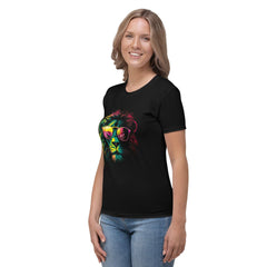 Lioness Pride All-Over Print Women's Crew Neck T-Shirt - Beyond T-shirts