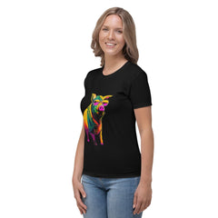 Playful Pig All-Over Print Women's Crew Neck - Beyond T-shirts