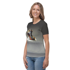 Neon Step Futuristic Shoes Women's All-Over Print Tee - Beyond T-shirts