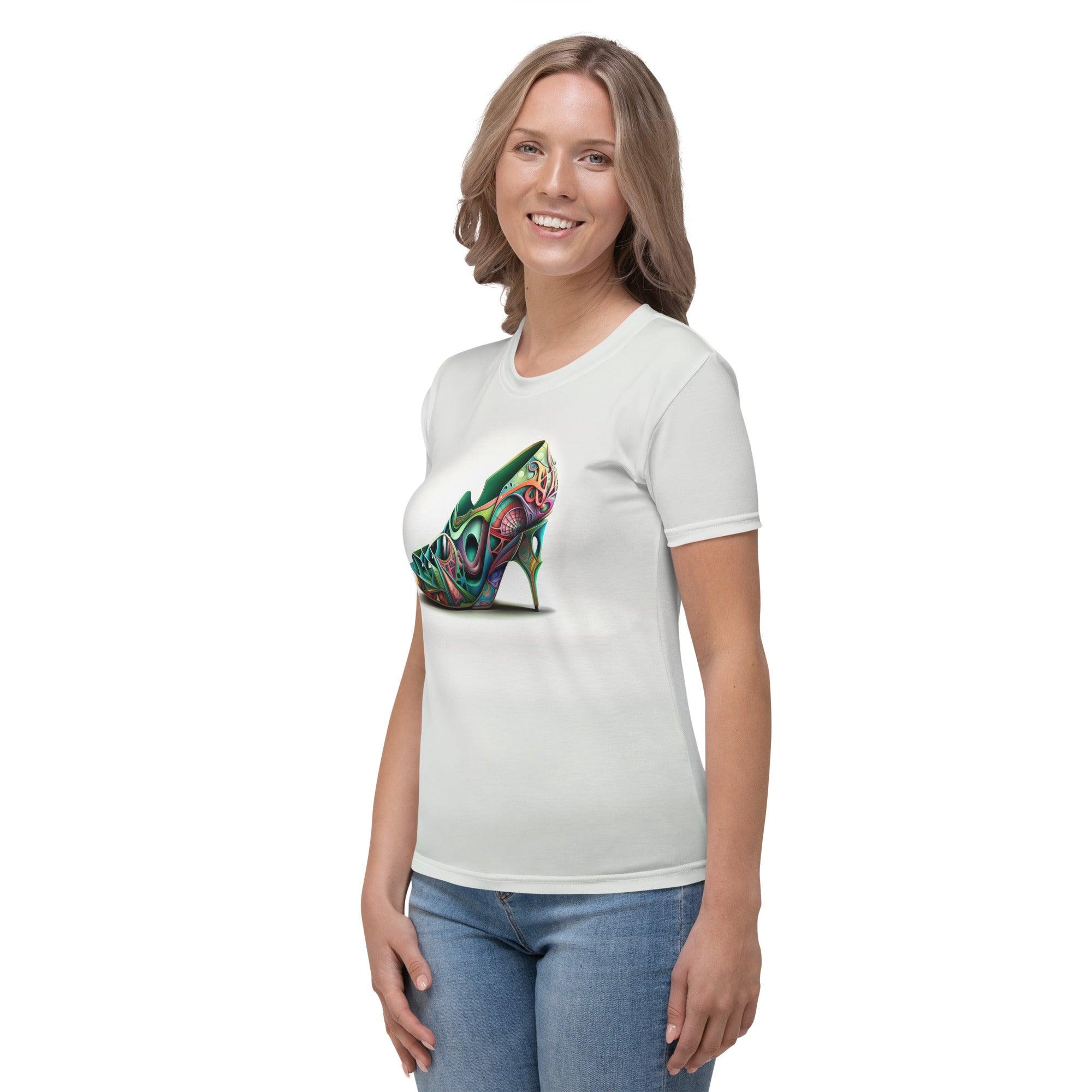 Electra Glide Futuristic Shoes Women's All-Over Print Tee - Beyond T-shirts