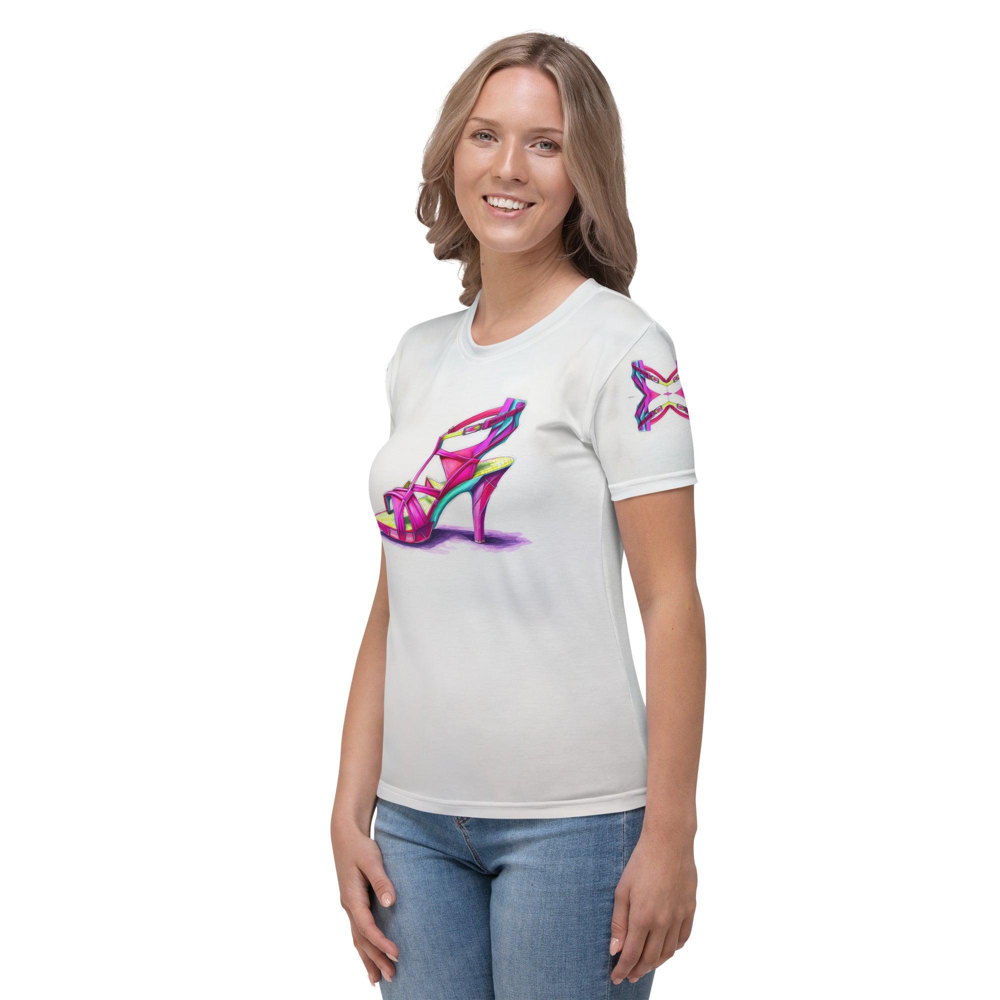 Quantum Impressions Futuristic Shoes Women's All-Over Print Tee - Beyond T-shirts