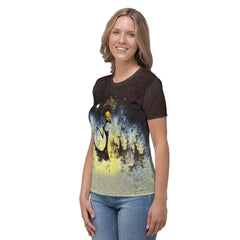 Witchy Wonders Halloween Women's Crew Neck T-Shirt - Beyond T-shirts