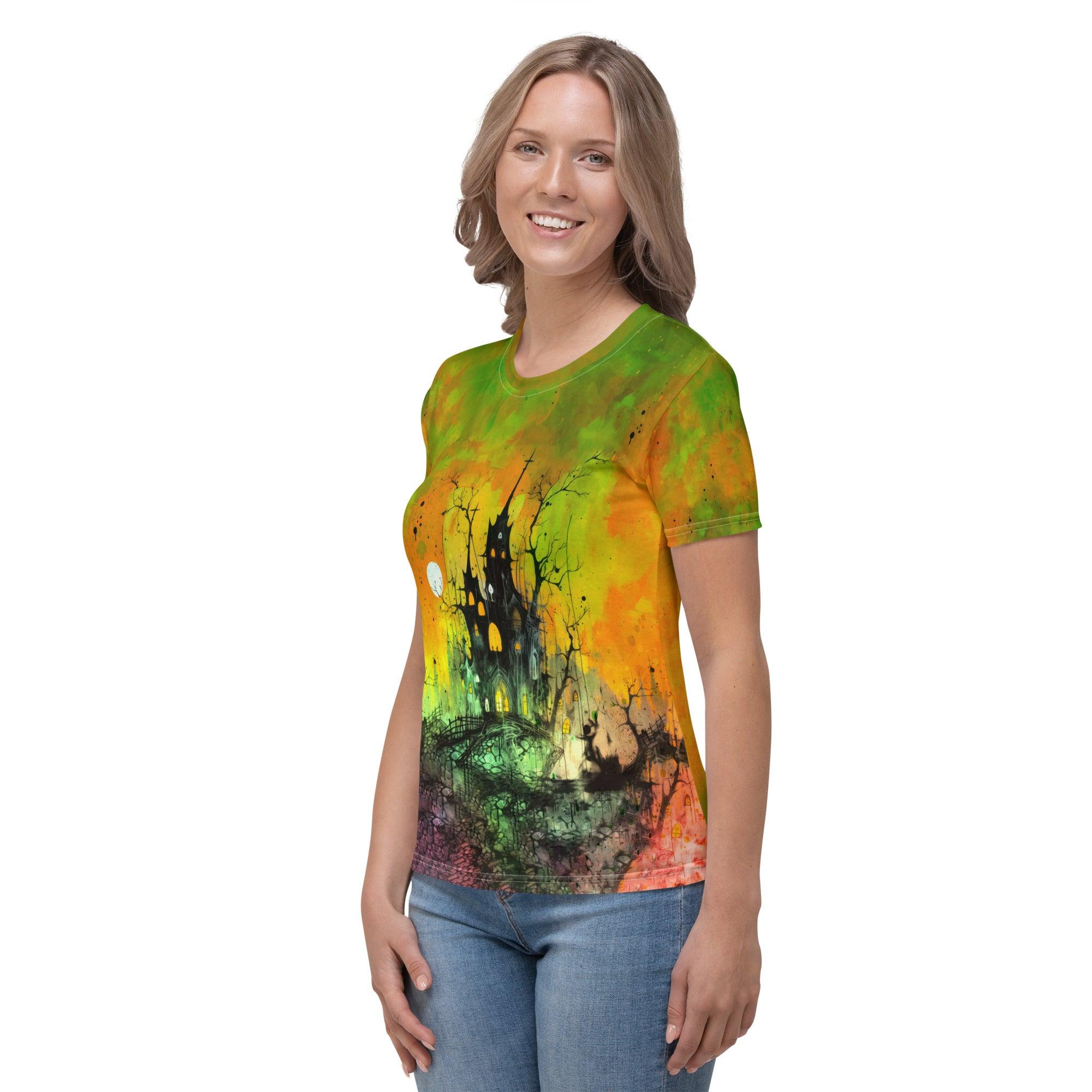 Trick Or Treat Ghostly Women's Crew Neck T-Shirt - Beyond T-shirts