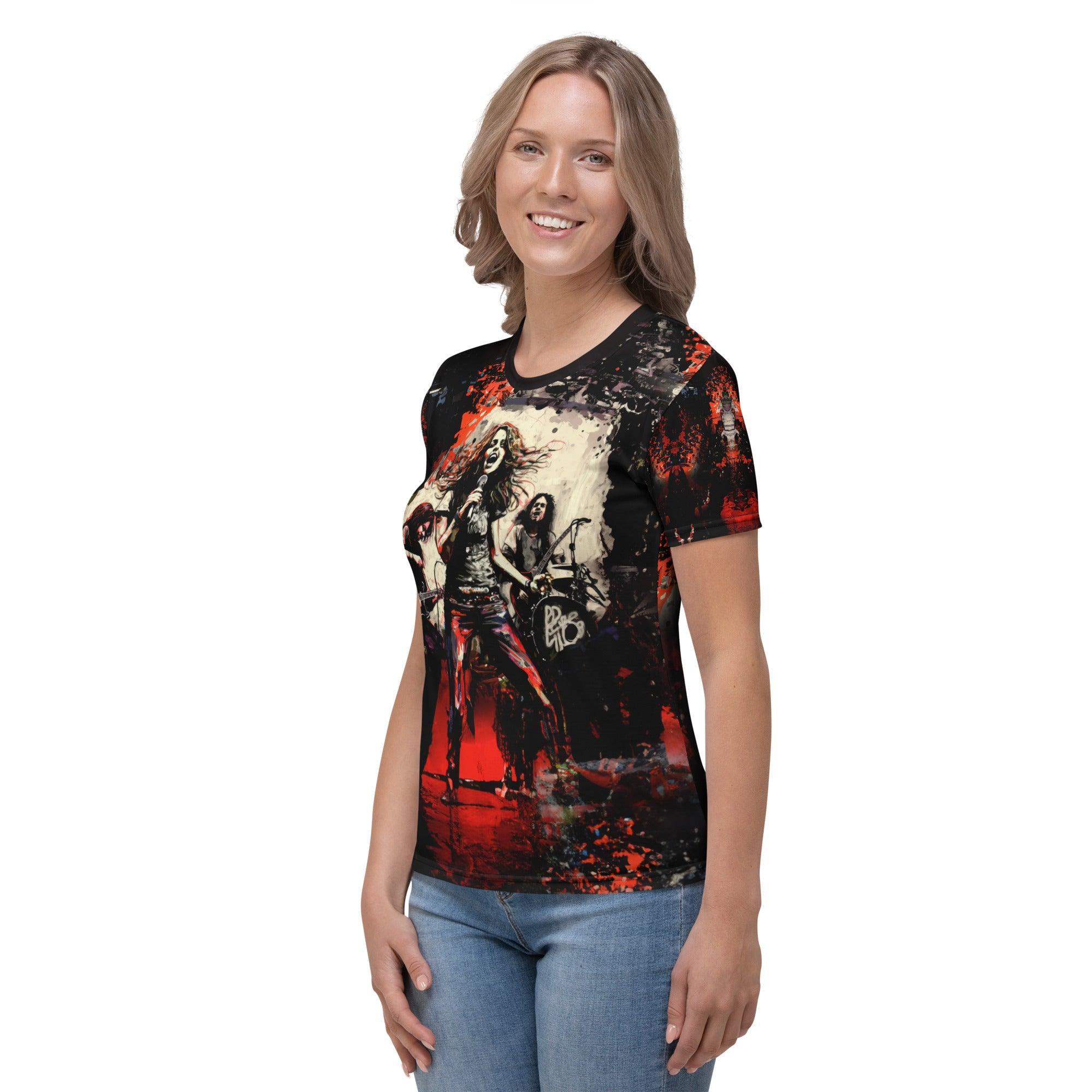 Urban Groove All-Over Print Women's Crew Neck T-Shirt - Beyond T-shirts