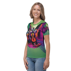 Street Beats All-Over Print Women's Crew Neck T-Shirt - Beyond T-shirts