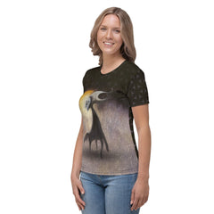 Full Moon Madness All-Over Print Women's Crew Neck T-Shirt - Beyond T-shirts