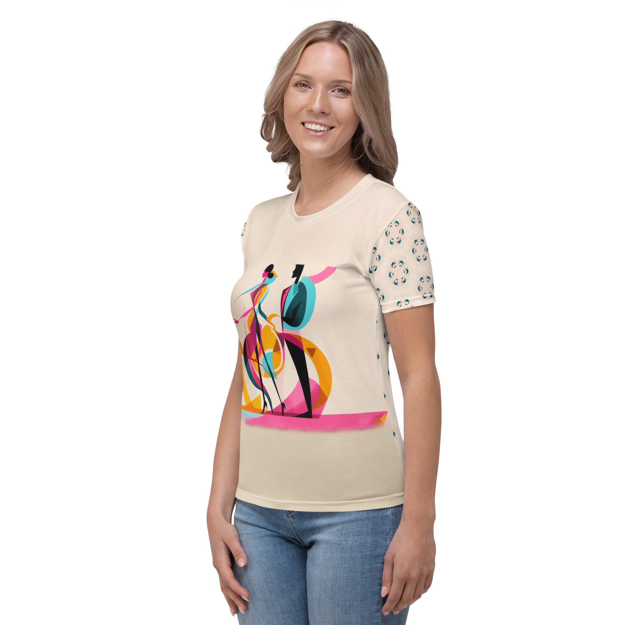 Abstract Ambition All-Over Print Women's Crew Neck T-Shirt - Beyond T-shirts