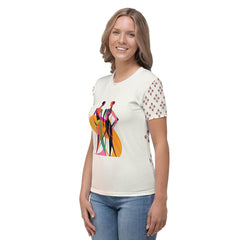 Modern Artistry Mastery All-Over Print Women's Crew Neck T-Shirt - Beyond T-shirts