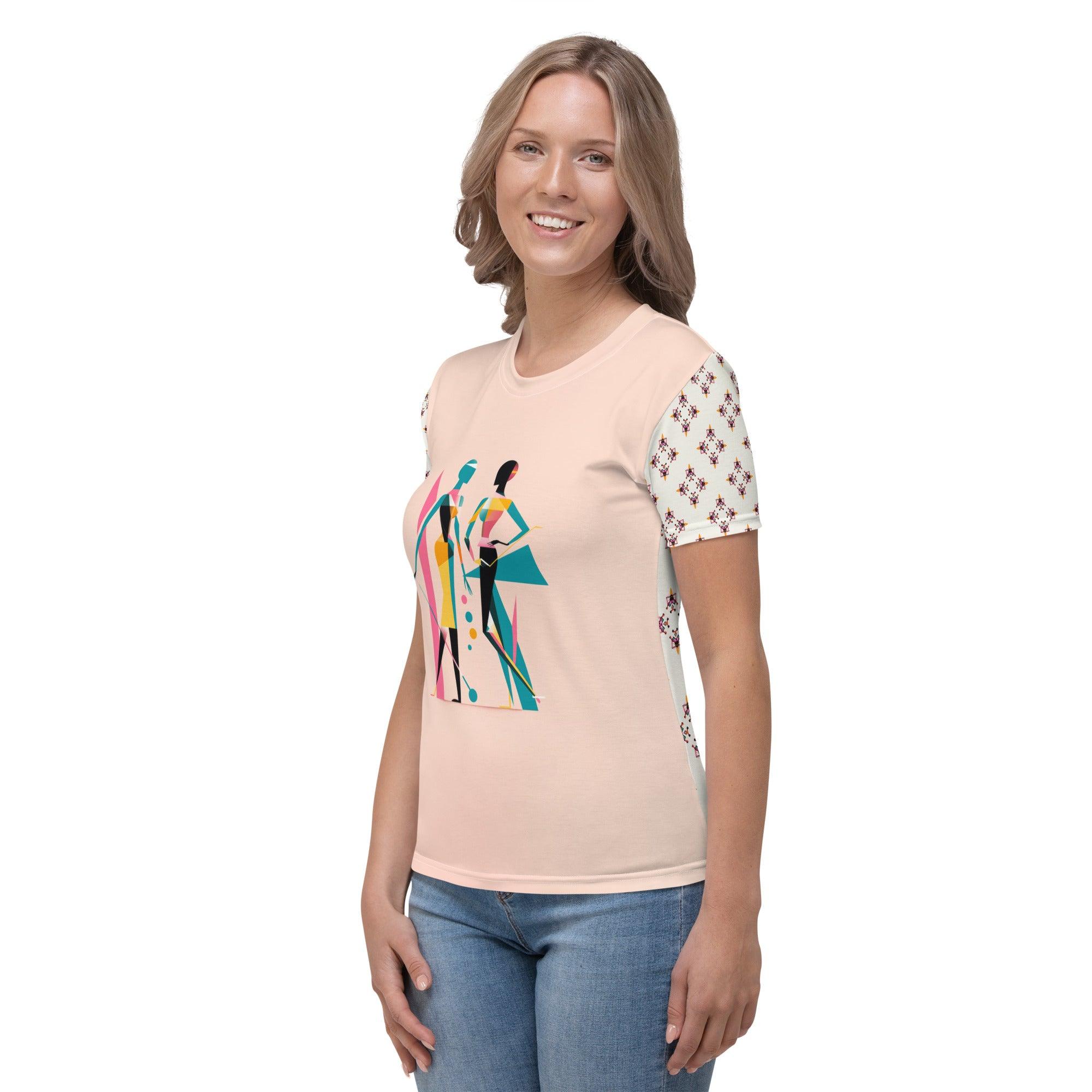 Artistic Reverie All-Over Print Women's Crew Neck T-Shirt - Beyond T-shirts