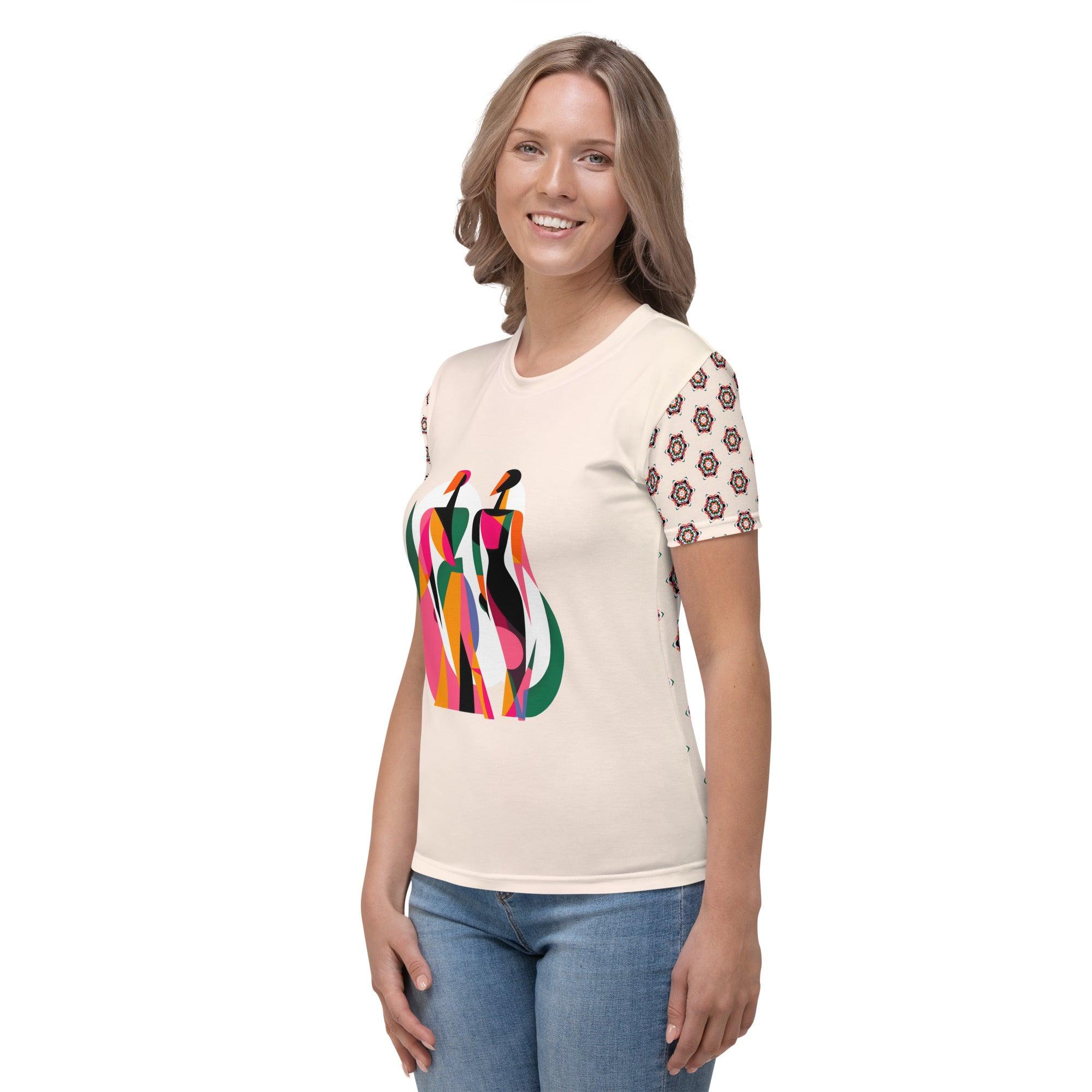 Artistic Fusion All-Over Print Women's Crew Neck T-Shirt - Beyond T-shirts