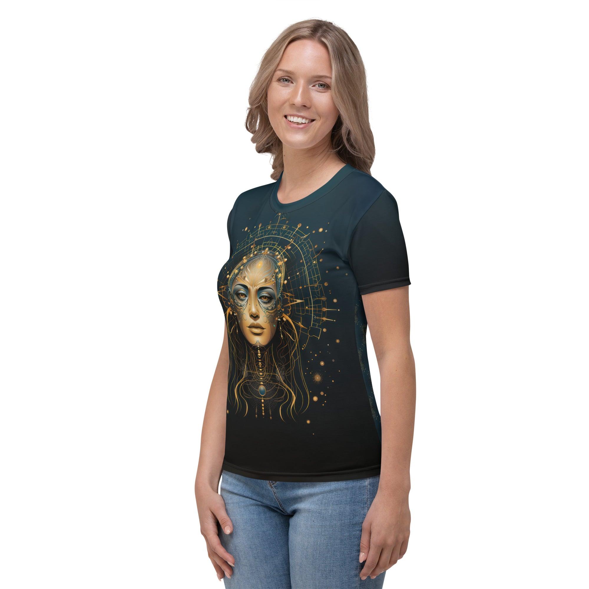 Abstract Beauty Unveiled Women's Crew Neck - Beyond T-shirts