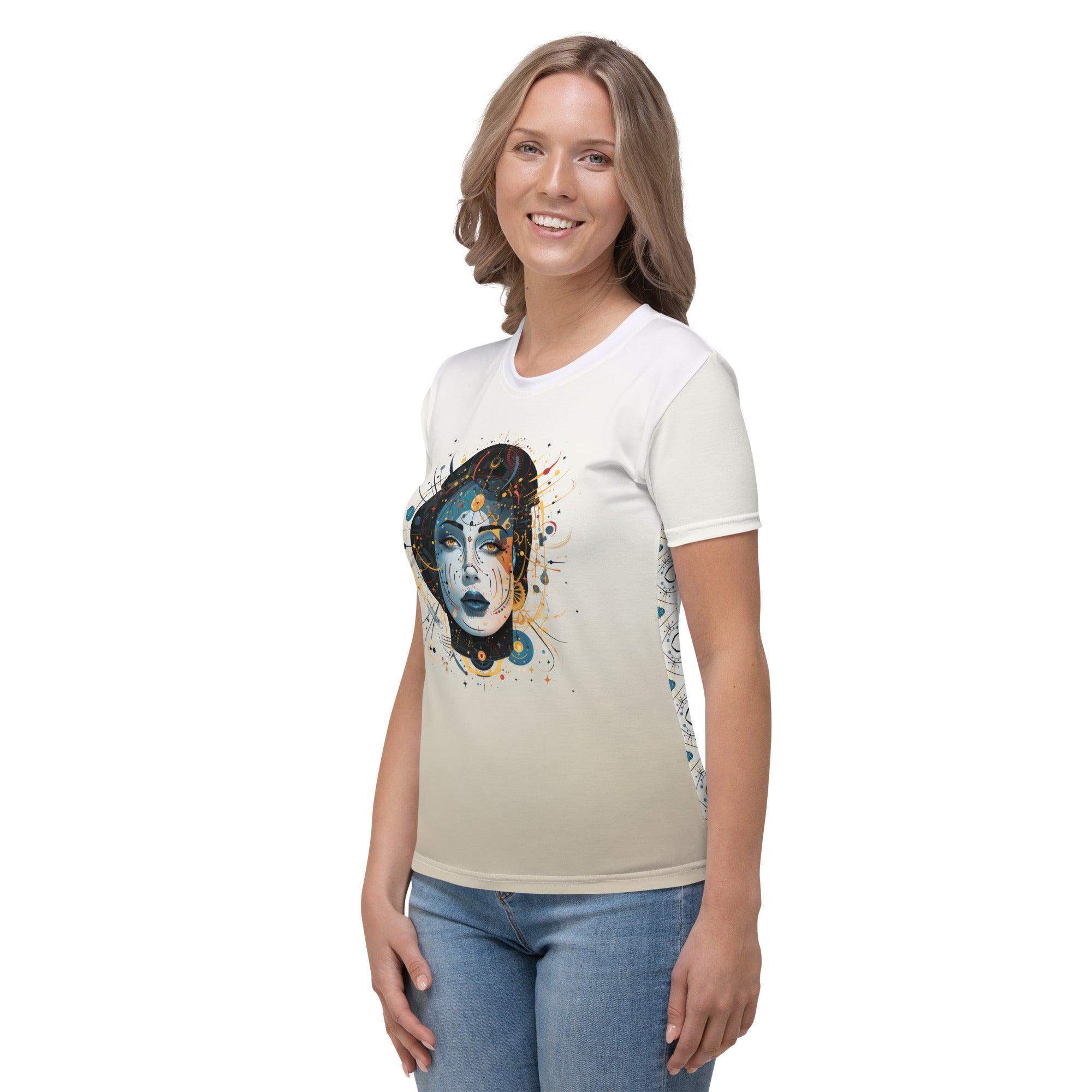 Feminine Energy: Abstract Women Art Crew Neck - Beyond T-shirts