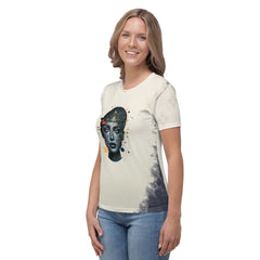 Empowerment in Abstraction: Women's Art Crew Neck - Beyond T-shirts