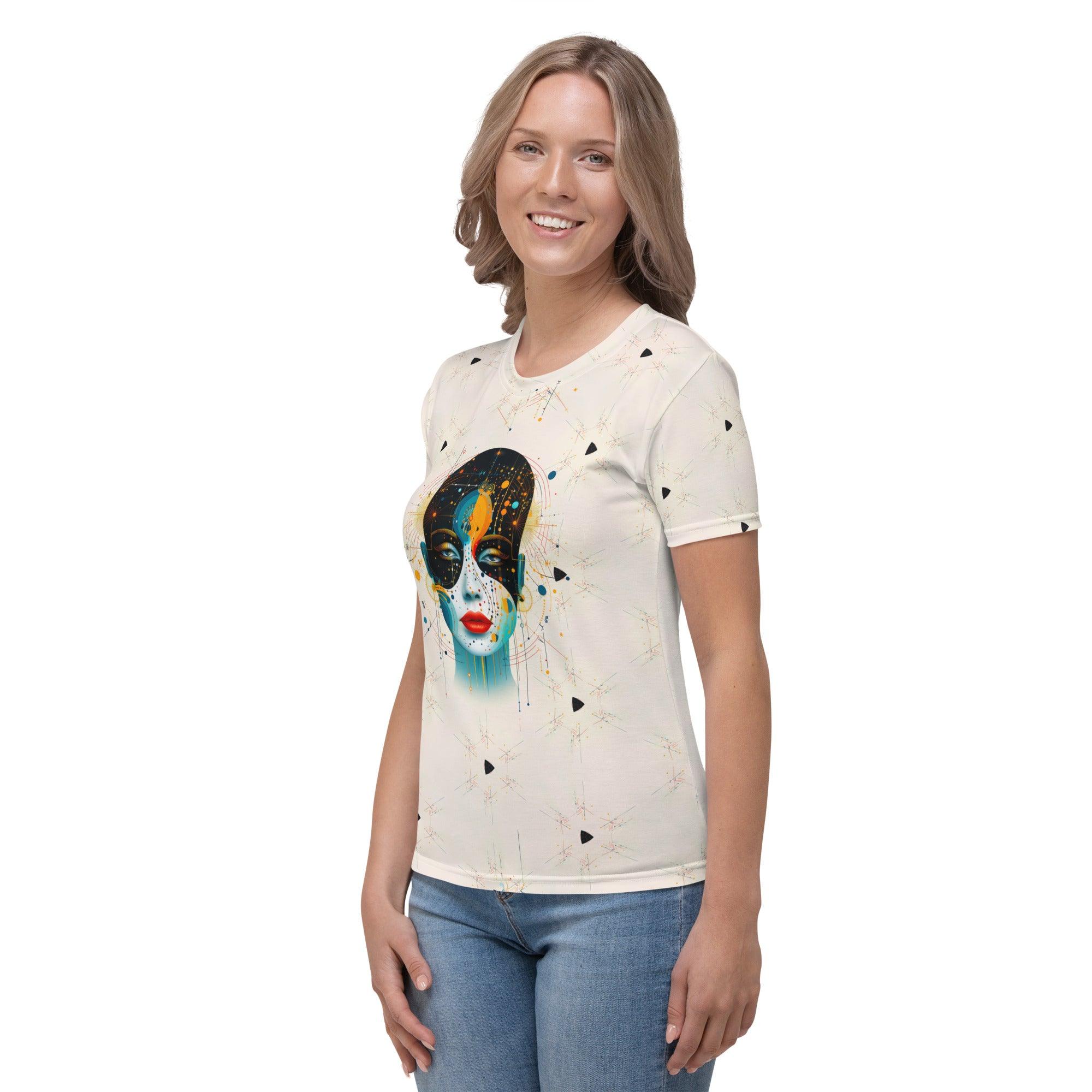 Feminine Energy in Abstract Beauty: Crew Neck - Beyond T-shirts