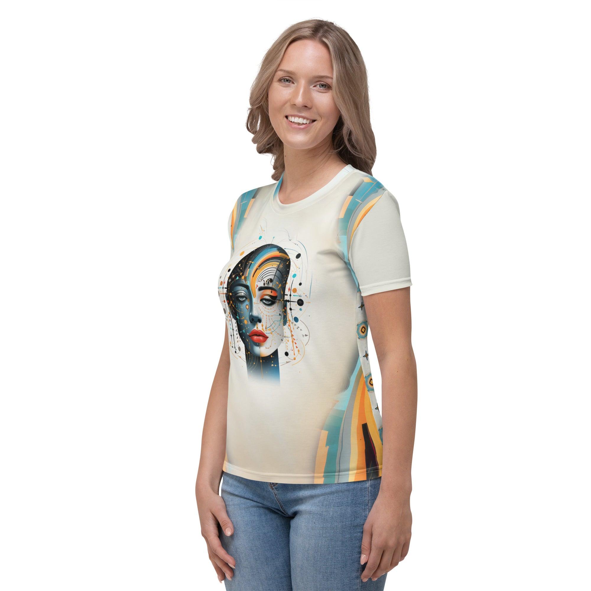 Harmony in Abstraction All-Over Women's Crew Neck - Beyond T-shirts