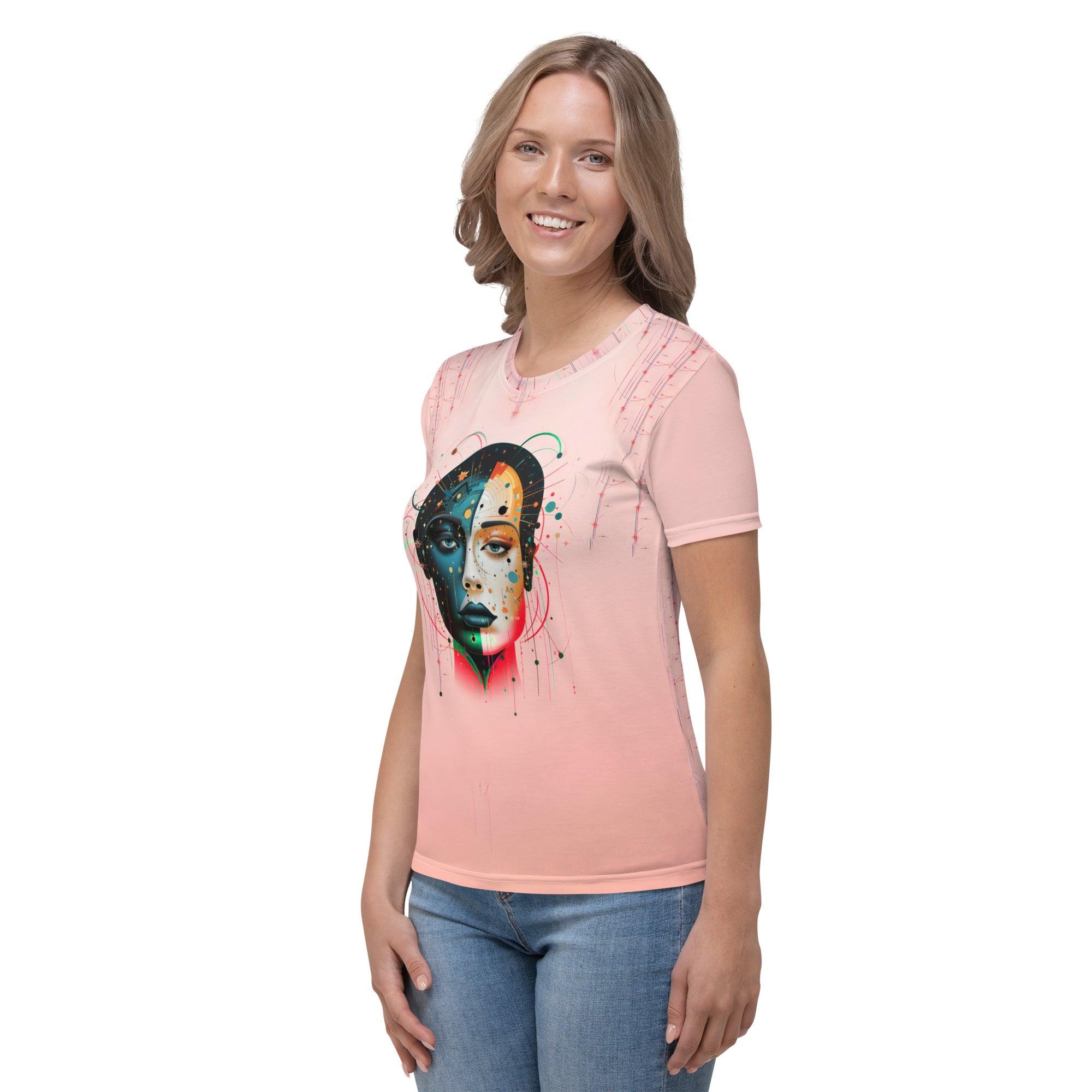 Elegance in Abstraction All-Over Women's Crew Neck - Beyond T-shirts