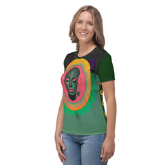 Abstract Goddesses in Harmony: Women's Crew Neck - Beyond T-shirts