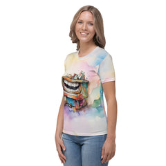 Pop Parody Caricature Crew Neck T-Shirt