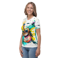 Punk Playfulness Caricature Crew Neck Tee