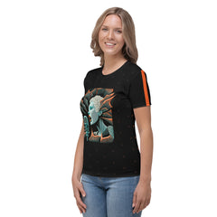 Symphony Silhouette All-Over Print Women's Crew Neck T-Shirt