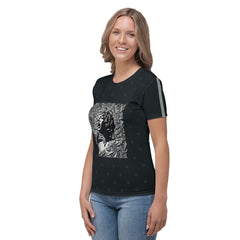 Blues & Brushstrokes Women's Crew Neck T-Shirt