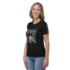 Trailblazing Triumph All-Over Print Women's Crew Neck T-Shirt