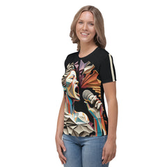 Harmony Haven All-Over Print Women's Crew Neck