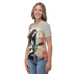 Earthy Abstract Women's Crew Neck T-Shirt