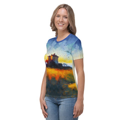 Serene Sunset Landscape Women's Crew Neck T-Shirt