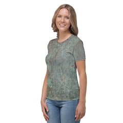 Rose Gold Radiance Women's Crew Neck T-Shirt