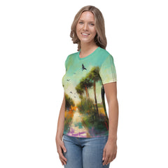 Mountain Majesty Landscape Women's Crew Neck T-Shirt