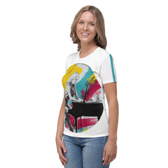 Serenity Blooms Minimalist Abstract Women's Crew Neck T-Shirt