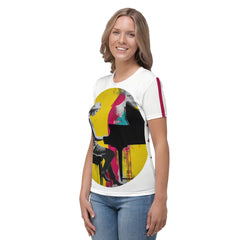 Tranquil Waters Minimalist Abstract Women's Crew Neck T-Shirt