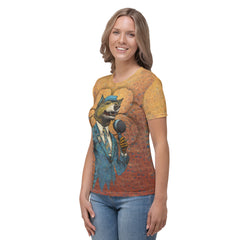 Foxy Elegance Women's Crew Neck T-Shirt