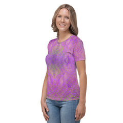 Satin Serenity Texture Women's Crewneck Tee