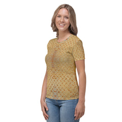 Honeycomb Hustle Texture Women's Crewneck Tee