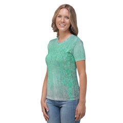 Microfiber Mastery Texture Women's Crew Neck T-Shirt