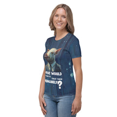 Whimsical Piggy Garden Women's Crew Neck T-Shirt