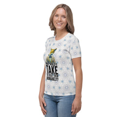 Coastal Cat Sailor All-Over Print Women's Crew Neck T-Shirt